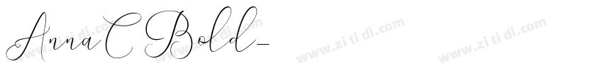 AnnaC Bold字体转换